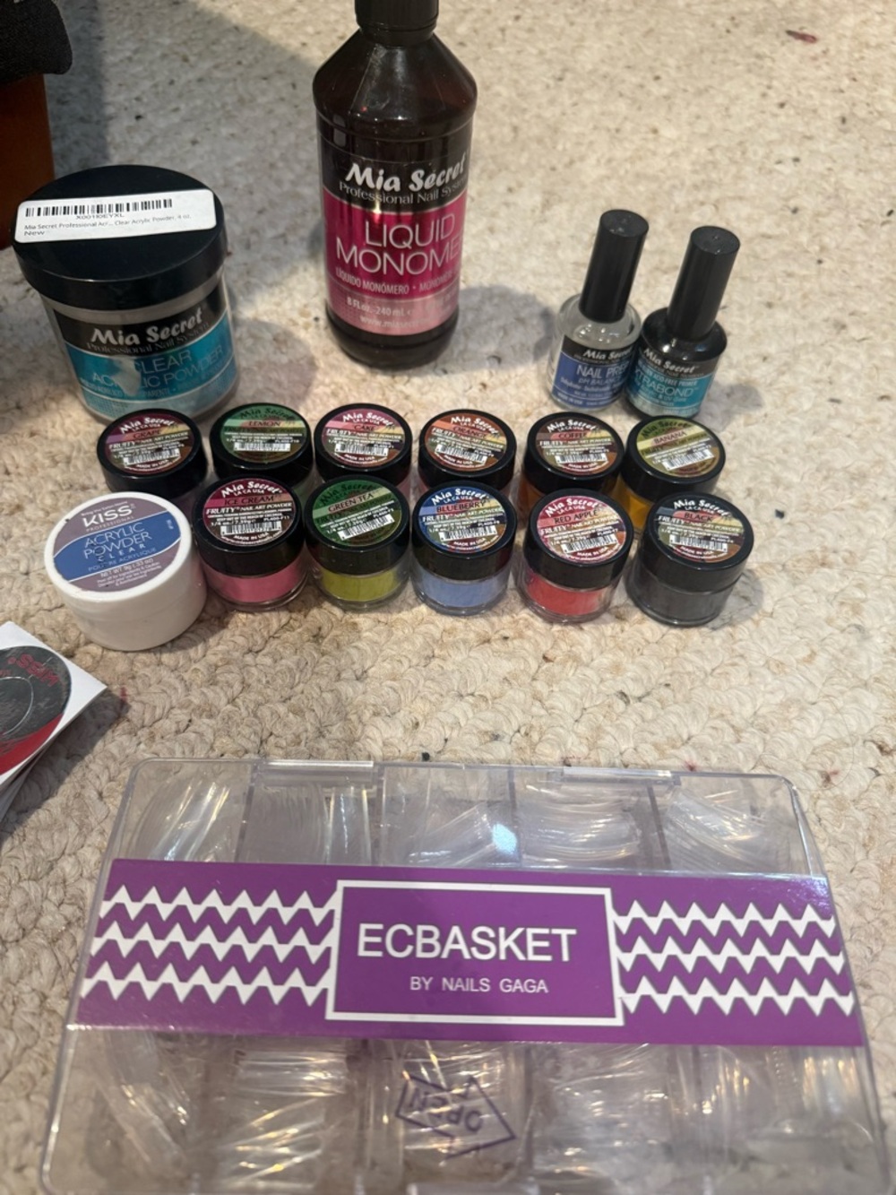 Mia Secret Liquid Monomer & Assorted Acrylic Powders - Multi Color